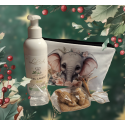 Trousse de toilette bébé éléphant  - cosmétiques lait d'ânesse